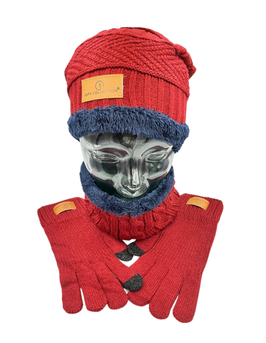 3in1 Toque Neck Warmer and Glove set | Kids
