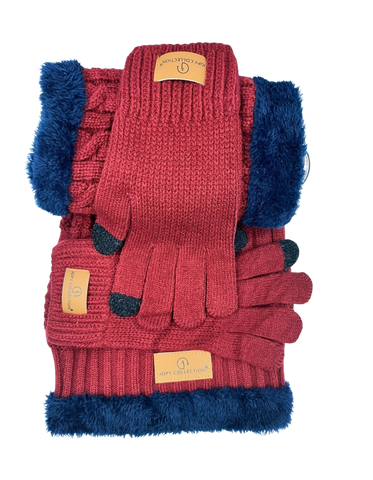 3in1 Toque Neck Warmer and Glove set | Adult
